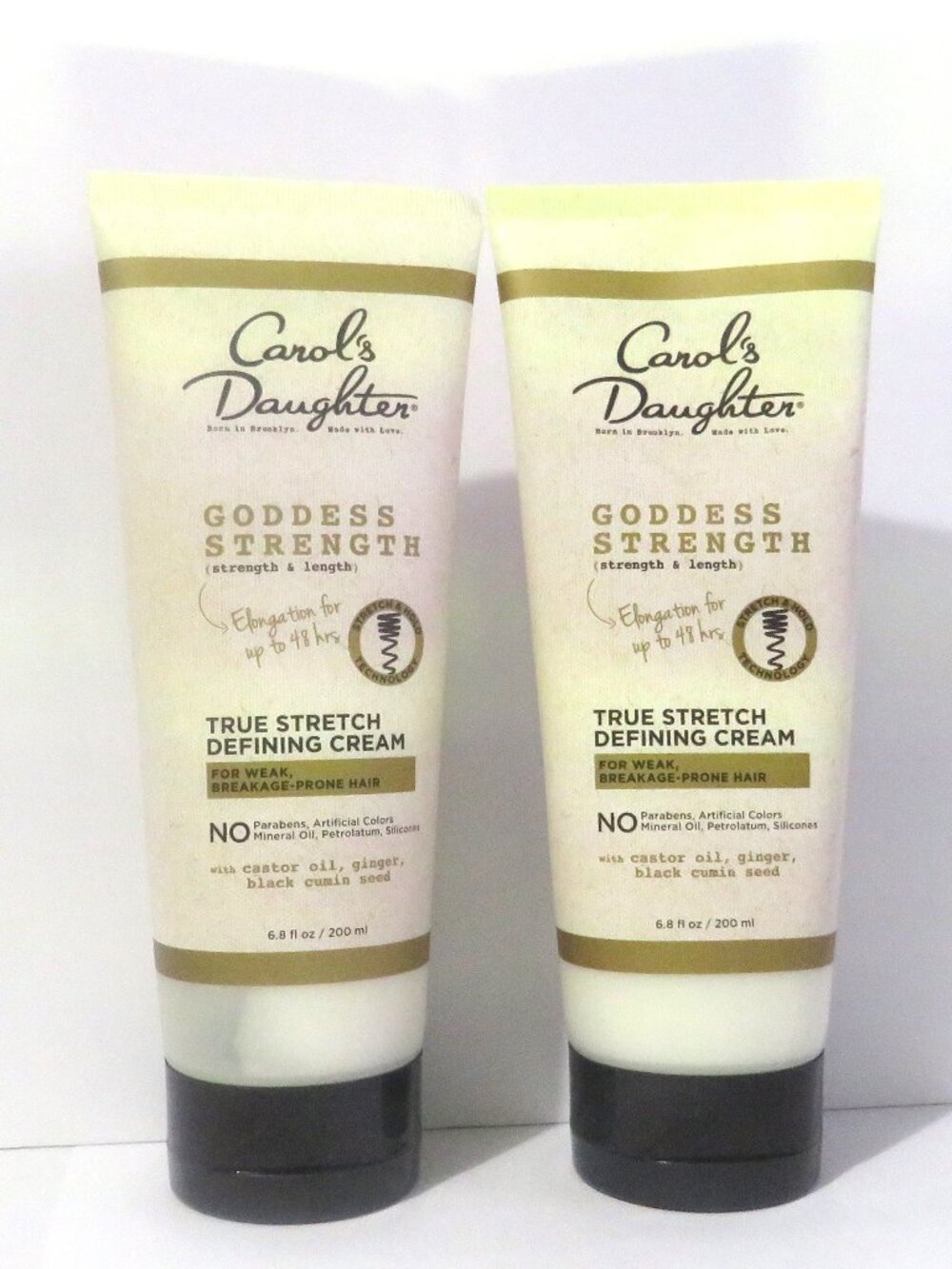 CAROL'S DAUGHTER GODDESS STRENGTH TRUE STRETCH DEFINING CREAM 6.8 OZ 2 PC LOT